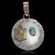 Native American Pendants | Turtle 12kt Gold Filled .925 Sterling Silver Authentic Handmade Navajo Native American Natural Turquoise Pendant by LomaSiiva Native American Pendants | Turtle 12kt Gold Filled .925 Sterling Silver Authentic Handmade Navajo Native American Natural Turquoise Pendant by LomaSiiva