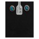 Natural Turquoise .925 Sterling Silver Certified Authentic Navajo Native American Stud Earrings 24391-99 Natural Turquoise .925 Sterling Silver Certified Authentic Navajo Native American Stud Earrings 24391-99