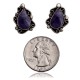 Sugulite .925 Sterling Silver Certified Authentic Navajo Native American Stud Earrings 27278 Sugulite .925 Sterling Silver Certified Authentic Navajo Native American Stud Earrings 27278