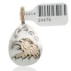 12kt Gold Filled and .925 Sterling Silver Eagle Head Handmade Certified Authentic Navajo Native American Pendant 24476 All Products NB151219025514 24476 (by LomaSiiva) 12kt Gold Filled and .925 Sterling Silver Eagle Head Handmade Certified Authentic Navajo Native American Pendant 24476 All Products NB151219025514 24476 (by LomaSiiva)
