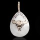 12kt Gold Filled and .925 Sterling Silver Bull Skull Handmade Certified Authentic Navajo Native American Delicate Pendant 24528 12kt Gold Filled and .925 Sterling Silver Bull Skull Handmade Certified Authentic Navajo Native American Delicate Pendant 24528