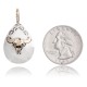 12kt Gold Filled and .925 Sterling Silver Bull Skull Handmade Certified Authentic Navajo Native American Delicate Pendant 24528 12kt Gold Filled and .925 Sterling Silver Bull Skull Handmade Certified Authentic Navajo Native American Delicate Pendant 24528