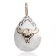 12kt Gold Filled and .925 Sterling Silver Bull Skull Handmade Certified Authentic Navajo Native American Delicate Pendant 24528 12kt Gold Filled and .925 Sterling Silver Bull Skull Handmade Certified Authentic Navajo Native American Delicate Pendant 24528