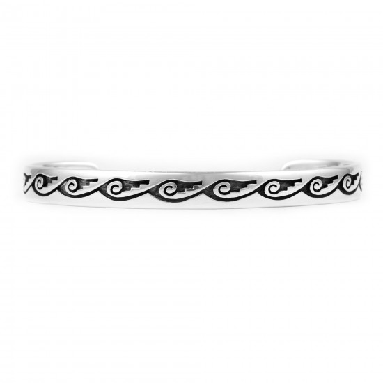 Clouds Water .925 Sterling Silver Water Wave Certified Authentic Handmade Hopi Native American Bracelet 13219-2 All Products NB180518192927 13219-2 (by LomaSiiva) Clouds Water .925 Sterling Silver Water Wave Certified Authentic Handmade Hopi Native American Bracelet 13219-2 All Products NB180518192927 13219-2 (by LomaSiiva)