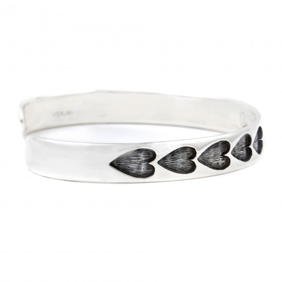 Heart .925 Sterling Silver Certified Authentic Handmade Hopi Overlay Native American Bracelet 13219-3 All Products NB180518193746 13219-3 (by LomaSiiva) Heart .925 Sterling Silver Certified Authentic Handmade Hopi Overlay Native American Bracelet 13219-3 All Products NB180518193746 13219-3 (by LomaSiiva)