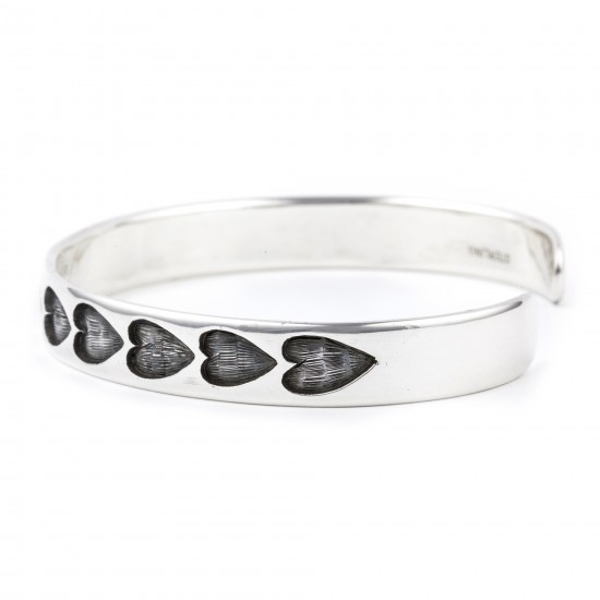 Heart .925 Sterling Silver Certified Authentic Handmade Hopi Overlay Native American Bracelet 13219-3 All Products NB180518193746 13219-3 (by LomaSiiva) Heart .925 Sterling Silver Certified Authentic Handmade Hopi Overlay Native American Bracelet 13219-3 All Products NB180518193746 13219-3 (by LomaSiiva)