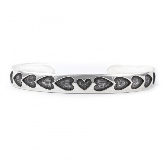 Heart .925 Sterling Silver Certified Authentic Handmade Hopi Overlay Native American Bracelet 13219-3 All Products NB180518193746 13219-3 (by LomaSiiva) Heart .925 Sterling Silver Certified Authentic Handmade Hopi Overlay Native American Bracelet 13219-3 All Products NB180518193746 13219-3 (by LomaSiiva)