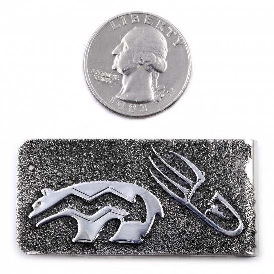Bear and Bear Paw .925 Sterling Silver Ray Begay Certified Authentic Handmade Navajo Native American Money Clip 13194-1 All Products NB180527020121 13194-1 (by LomaSiiva) Bear and Bear Paw .925 Sterling Silver Ray Begay Certified Authentic Handmade Navajo Native American Money Clip 13194-1 All Products NB180527020121 13194-1 (by LomaSiiva)