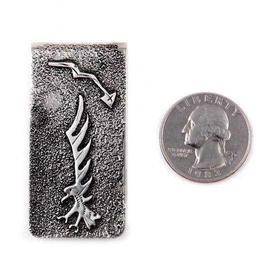 Eagle Dancer .925 Sterling Silver Ray Begay Certified Authentic Handmade Navajo Native American Money Clip 13194-30 All Products NB180527024021 13194-30 (by LomaSiiva) Eagle Dancer .925 Sterling Silver Ray Begay Certified Authentic Handmade Navajo Native American Money Clip 13194-30 All Products NB180527024021 13194-30 (by LomaSiiva)