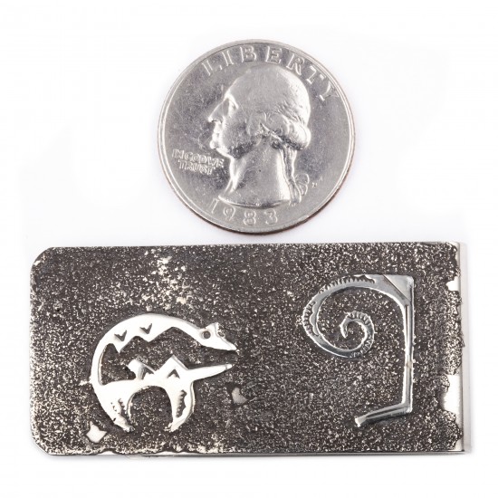 Bear .925 Sterling Silver Ray Begay Certified Authentic Handmade Navajo Native American Money Clip 13194-4 All Products NB180518225531 13194-4 (by LomaSiiva) Bear .925 Sterling Silver Ray Begay Certified Authentic Handmade Navajo Native American Money Clip 13194-4 All Products NB180518225531 13194-4 (by LomaSiiva)