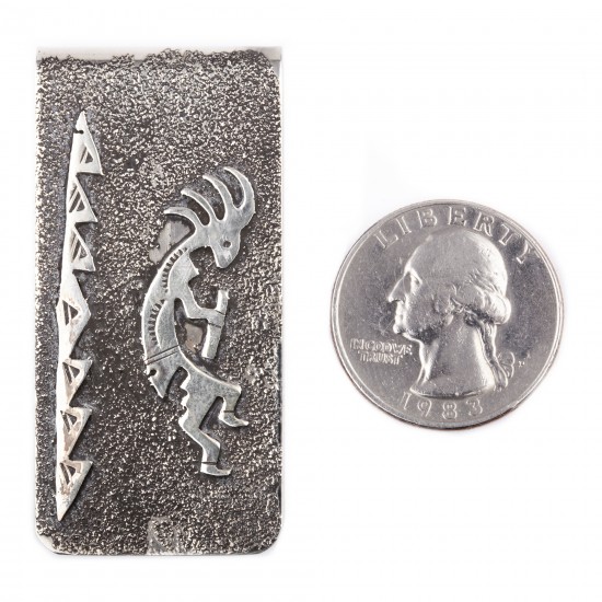 Kokopelli .925 Sterling Silver Ray Begay Certified Authentic Handmade Navajo Native American Money Clip 13194-8 All Products NB180518230029 13194-8 (by LomaSiiva) Kokopelli .925 Sterling Silver Ray Begay Certified Authentic Handmade Navajo Native American Money Clip 13194-8 All Products NB180518230029 13194-8 (by LomaSiiva)