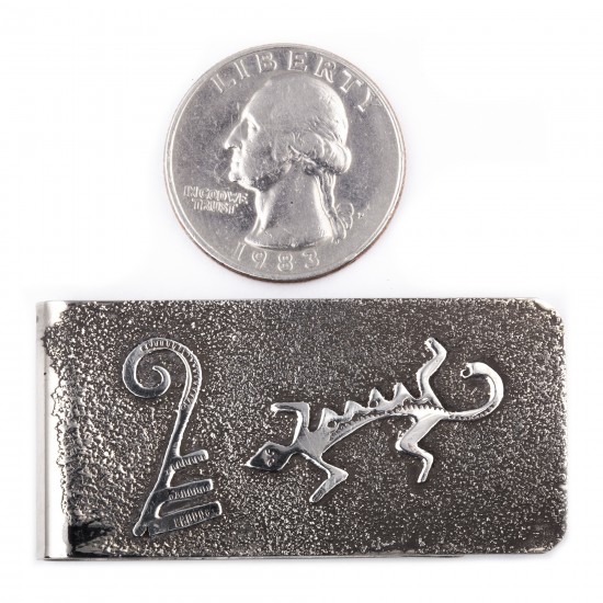 Lizard .925 Sterling Silver Ray Begay Certified Authentic Handmade Navajo Native American Money Clip 13194-14 All Products NB180518223713 13194-14 (by LomaSiiva) Lizard .925 Sterling Silver Ray Begay Certified Authentic Handmade Navajo Native American Money Clip 13194-14 All Products NB180518223713 13194-14 (by LomaSiiva)