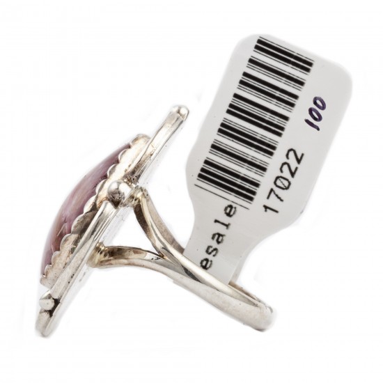 Flower .925 Sterling Silver Certified Authentic Handmade Navajo Native American Natural Purple Spiny Oyster Ring 17022-100 All Products NB180602205249 17022-100 (by LomaSiiva) Flower .925 Sterling Silver Certified Authentic Handmade Navajo Native American Natural Purple Spiny Oyster Ring 17022-100 All Products NB180602205249 17022-100 (by LomaSiiva)
