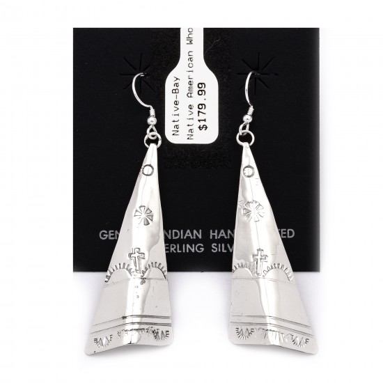 Flower Cross Sun Mountain .925 Starling Silver Certified Authentic Handmade Navajo Native American Earrings 27265-3 All Products NB180607034130 27265-3 (by LomaSiiva) Flower Cross Sun Mountain .925 Starling Silver Certified Authentic Handmade Navajo Native American Earrings 27265-3 All Products NB180607034130 27265-3 (by LomaSiiva)