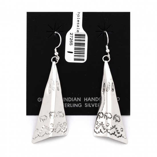 Feather Buffalo Teepee .925 Starling Silver Certified Authentic Handmade Navajo Native American Earrings 27265-1 All Products NB180607034131 27265-1 (by LomaSiiva) Feather Buffalo Teepee .925 Starling Silver Certified Authentic Handmade Navajo Native American Earrings 27265-1 All Products NB180607034131 27265-1 (by LomaSiiva)