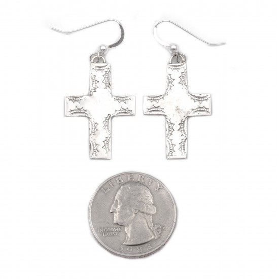 Cross Sun .925 Starling Silver Certified Authentic Handmade Navajo Native American Earrings 27264 All Products NB180607034133 27264 (by LomaSiiva) Cross Sun .925 Starling Silver Certified Authentic Handmade Navajo Native American Earrings 27264 All Products NB180607034133 27264 (by LomaSiiva)