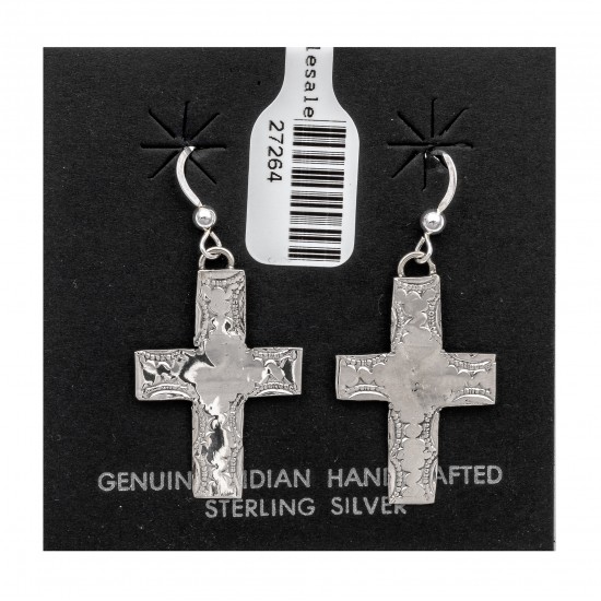 Cross Sun .925 Starling Silver Certified Authentic Handmade Navajo Native American Earrings 27264 All Products NB180607034133 27264 (by LomaSiiva) Cross Sun .925 Starling Silver Certified Authentic Handmade Navajo Native American Earrings 27264 All Products NB180607034133 27264 (by LomaSiiva)