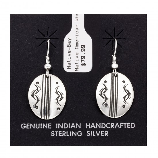 Sun .925 Starling Silver Certified Authentic Handmade Navajo Native American Earrings 27260-5 All Products NB180607034135 27260-5 (by LomaSiiva) Sun .925 Starling Silver Certified Authentic Handmade Navajo Native American Earrings 27260-5 All Products NB180607034135 27260-5 (by LomaSiiva)