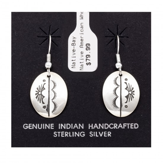 Sun .925 Starling Silver Certified Authentic Handmade Navajo Native American Earrings 27260-4 All Products NB180607034136 27260-4 (by LomaSiiva) Sun .925 Starling Silver Certified Authentic Handmade Navajo Native American Earrings 27260-4 All Products NB180607034136 27260-4 (by LomaSiiva)