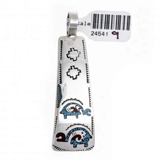 Ram .925 Starling Silver Certified Authentic Handmade Navajo Native American Natural Turquoise Coral Pendent 24541-9 Pendants NB180602181536 24541-9 (by LomaSiiva) Ram .925 Starling Silver Certified Authentic Handmade Navajo Native American Natural Turquoise Coral Pendent 24541-9 Pendants NB180602181536 24541-9 (by LomaSiiva)