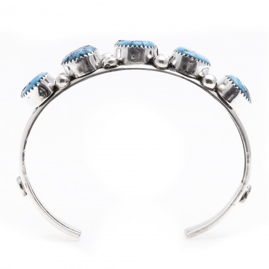 .925 Starling Silver Certified Authentic Handmade Navajo Native American Natural Turquoise Cuff Bracelet 12715 All Products 12715 12715 (by LomaSiiva) .925 Starling Silver Certified Authentic Handmade Navajo Native American Natural Turquoise Cuff Bracelet 12715 All Products 12715 12715 (by LomaSiiva)