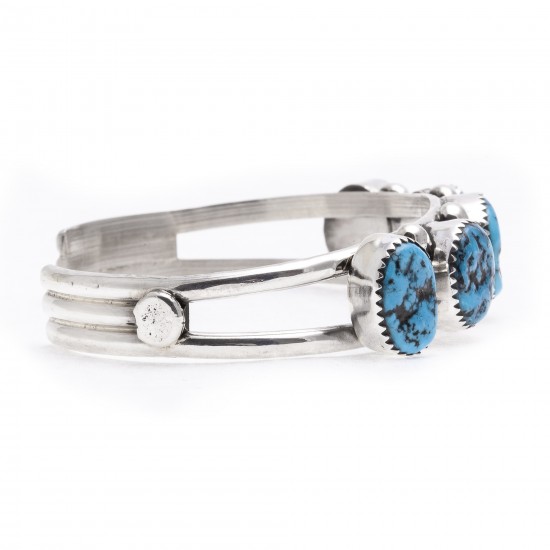 .925 Starling Silver Certified Authentic Handmade Navajo Native American Natural Turquoise Cuff Bracelet 12715 All Products 12715 12715 (by LomaSiiva) .925 Starling Silver Certified Authentic Handmade Navajo Native American Natural Turquoise Cuff Bracelet 12715 All Products 12715 12715 (by LomaSiiva)