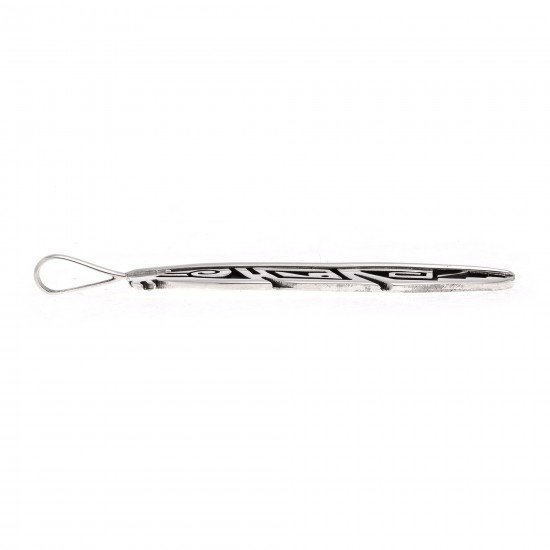 Feather .925 Starling Silver Certified Authentic Handmade Hopi Native American Pendent 24548 Pendants NB180602181538 24548 (by LomaSiiva) Feather .925 Starling Silver Certified Authentic Handmade Hopi Native American Pendent 24548 Pendants NB180602181538 24548 (by LomaSiiva)