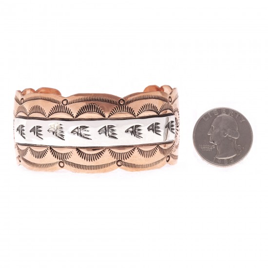 Sun Bear Paw .925 Sterling Silver Copper Certified Authentic Handmade Navajo Native American Bracelet 24546-1 All Products NB180518192929 24546-1 (by LomaSiiva) Sun Bear Paw .925 Sterling Silver Copper Certified Authentic Handmade Navajo Native American Bracelet 24546-1 All Products NB180518192929 24546-1 (by LomaSiiva)
