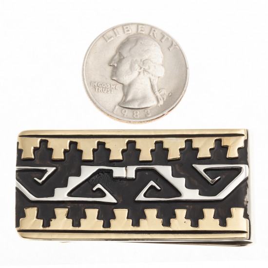 Water Wave Cloud 12kt Gold Filled .925 Sterling Silver Certified Authentic Handmade Navajo Native American Money Clip 24536-3 All Products NB180620173143 24536-3 (by LomaSiiva) Water Wave Cloud 12kt Gold Filled .925 Sterling Silver Certified Authentic Handmade Navajo Native American Money Clip 24536-3 All Products NB180620173143 24536-3 (by LomaSiiva)