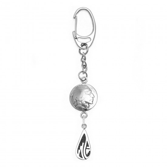 Cloud Indian Head Nickel Coin .925 Sterling Silver Nickel Certified Authentic Handmade Hopi Native American Keychain 10320 All Products 371186316463 10320 (by LomaSiiva) Cloud Indian Head Nickel Coin .925 Sterling Silver Nickel Certified Authentic Handmade Hopi Native American Keychain 10320 All Products 371186316463 10320 (by LomaSiiva)