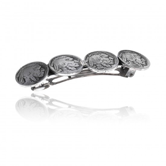 Vintage Style Buffalo Nickels Nickel Certified Authentic Handmade Navajo Native American Hair Barrette 10322 All Products 371186296227 10322 (by LomaSiiva) Vintage Style Buffalo Nickels Nickel Certified Authentic Handmade Navajo Native American Hair Barrette 10322 All Products 371186296227 10322 (by LomaSiiva)