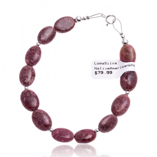 Natural Charoite .925 Sterling Silver Certified Authentic Navajo Native American Link Bracelet 13183 All Products NB160528001327 13183 (by LomaSiiva) Natural Charoite .925 Sterling Silver Certified Authentic Navajo Native American Link Bracelet 13183 All Products NB160528001327 13183 (by LomaSiiva)