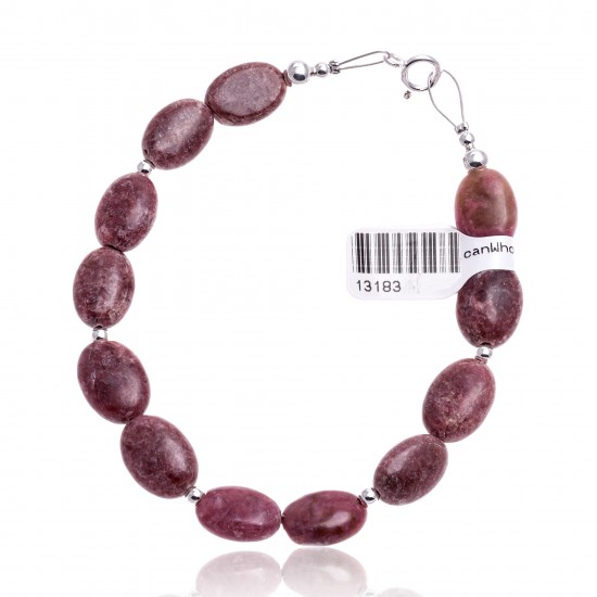 Natural Charoite .925 Sterling Silver Certified Authentic Navajo Native American Link Bracelet 13183 All Products NB160528001327 13183 (by LomaSiiva) Natural Charoite .925 Sterling Silver Certified Authentic Navajo Native American Link Bracelet 13183 All Products NB160528001327 13183 (by LomaSiiva)
