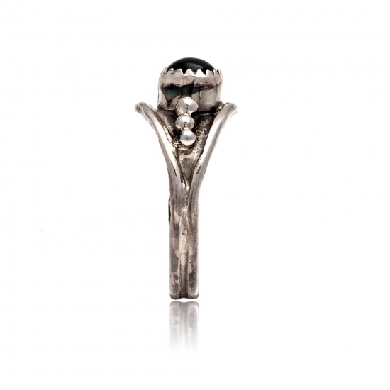 Black Onyx .925 Sterling Silver Certified Authentic Navajo Native American Handmade Ring 13204-1 All Products NB181009165423 13204-1 (by LomaSiiva) Black Onyx .925 Sterling Silver Certified Authentic Navajo Native American Handmade Ring 13204-1 All Products NB181009165423 13204-1 (by LomaSiiva)