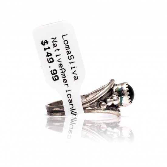 Black Onyx .925 Sterling Silver Certified Authentic Navajo Native American Handmade Ring 13204-1 All Products NB181009165423 13204-1 (by LomaSiiva) Black Onyx .925 Sterling Silver Certified Authentic Navajo Native American Handmade Ring 13204-1 All Products NB181009165423 13204-1 (by LomaSiiva)