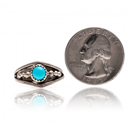 Natural Turquoise .925 Sterling Silver Certified Authentic Navajo Native American Handmade Ring 13204-4 All Products NB181009165424 13204-4 (by LomaSiiva) Natural Turquoise .925 Sterling Silver Certified Authentic Navajo Native American Handmade Ring 13204-4 All Products NB181009165424 13204-4 (by LomaSiiva)