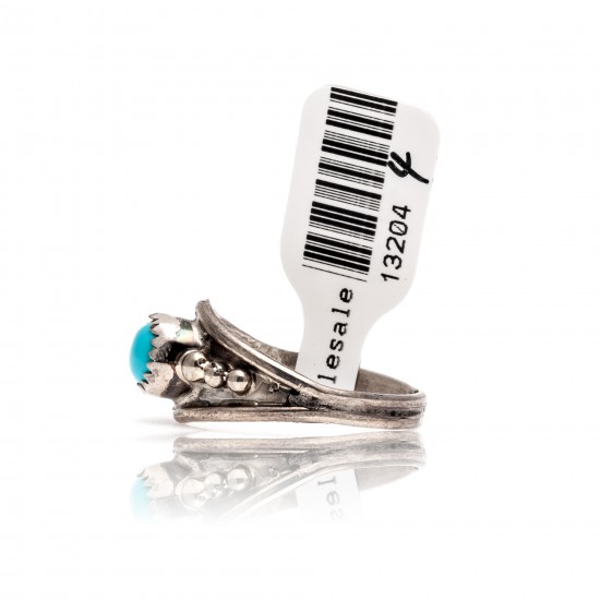 Natural Turquoise .925 Sterling Silver Certified Authentic Navajo Native American Handmade Ring 13204-4 All Products NB181009165424 13204-4 (by LomaSiiva) Natural Turquoise .925 Sterling Silver Certified Authentic Navajo Native American Handmade Ring 13204-4 All Products NB181009165424 13204-4 (by LomaSiiva)