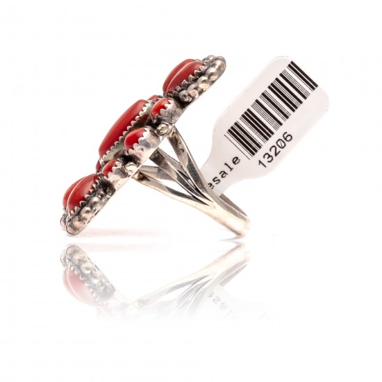 Spiny Oyster .925 Sterling Silver Certified Authentic Navajo Native American Handmade Ring 13206 All Products NB181009165418 13206 (by LomaSiiva) Spiny Oyster .925 Sterling Silver Certified Authentic Navajo Native American Handmade Ring 13206 All Products NB181009165418 13206 (by LomaSiiva)