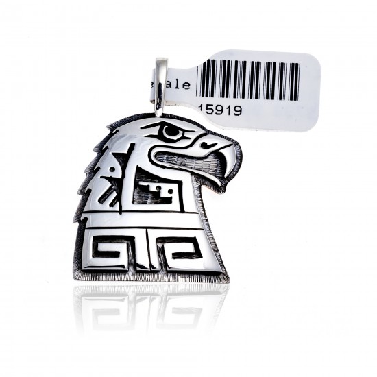 Eagle .925 Sterling Silver Certified Authentic Handmade Hopi Native American Pendant 15919 Pendants 371180683250 15919 (by LomaSiiva) Eagle .925 Sterling Silver Certified Authentic Handmade Hopi Native American Pendant 15919 Pendants 371180683250 15919 (by LomaSiiva)