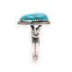 Natural Turquoise .925 Sterling Silver Certified Authentic Navajo Native American Handmade Ring 17001-1 All Products 17001-1 17001-1 (by LomaSiiva) Natural Turquoise .925 Sterling Silver Certified Authentic Navajo Native American Handmade Ring 17001-1 All Products 17001-1 17001-1 (by LomaSiiva)