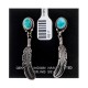 Natural Turquoise .925 Sterling Silver Certified Authentic Navajo Native American Handmade Feather Post Earrings 18317 All Products NB181016201914 18317 (by LomaSiiva) Natural Turquoise .925 Sterling Silver Certified Authentic Navajo Native American Handmade Feather Post Earrings 18317 All Products NB181016201914 18317 (by LomaSiiva)