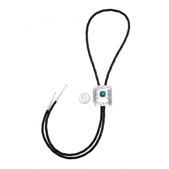 Bear Paw and Sun Natural Turquoise and Nickel Certified Authentic Navajo Native American Handmade Bolo Tie 24488-5 All Products NB160330220718 24488-5 (by LomaSiiva) Bear Paw and Sun Natural Turquoise and Nickel Certified Authentic Navajo Native American Handmade Bolo Tie 24488-5 All Products NB160330220718 24488-5 (by LomaSiiva)
