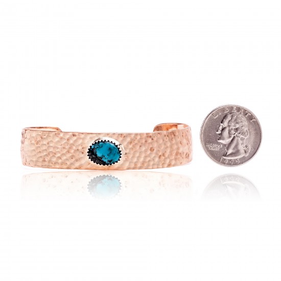 Natural Turquoise and Hammered Copper Certified Authentic Navajo Native American Handmade Cuff Bracelet 24494-6 All Products NB160401215704 24494-6 (by LomaSiiva) Natural Turquoise and Hammered Copper Certified Authentic Navajo Native American Handmade Cuff Bracelet 24494-6 All Products NB160401215704 24494-6 (by LomaSiiva)