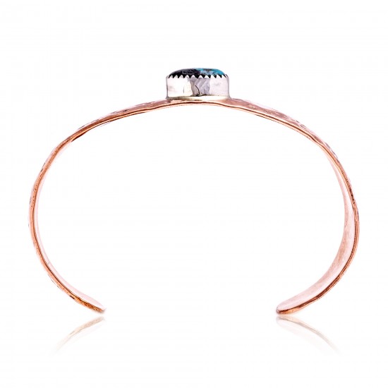 Natural Turquoise and Hammered Copper Certified Authentic Navajo Native American Handmade Cuff Bracelet 24494-6 All Products NB160401215704 24494-6 (by LomaSiiva) Natural Turquoise and Hammered Copper Certified Authentic Navajo Native American Handmade Cuff Bracelet 24494-6 All Products NB160401215704 24494-6 (by LomaSiiva)