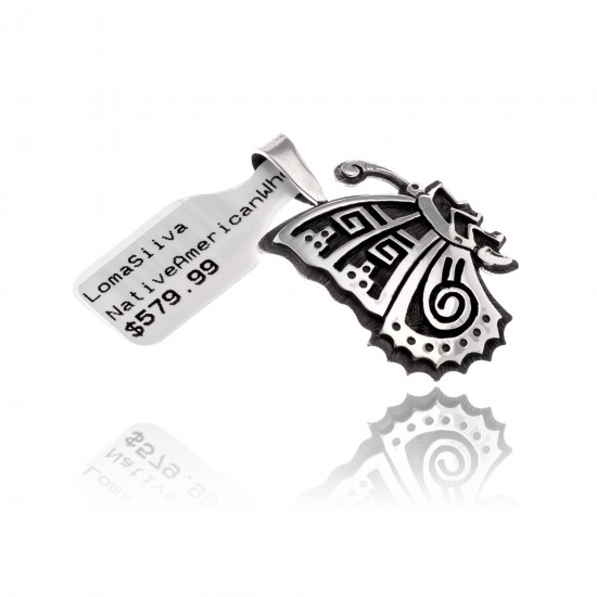 Butterfly .925 Sterling Silver Certified Authentic Handmade Hopi Native American Pendant 24551 Pendants NB180602181539 24551 (by LomaSiiva) Butterfly .925 Sterling Silver Certified Authentic Handmade Hopi Native American Pendant 24551 Pendants NB180602181539 24551 (by LomaSiiva)