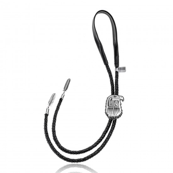 Eagle Head .925 Sterling Silver Certified Authentic Handmade Hopi Native American Bolo Tie 24554 All Products NB180620190516 24554 (by LomaSiiva) Eagle Head .925 Sterling Silver Certified Authentic Handmade Hopi Native American Bolo Tie 24554 All Products NB180620190516 24554 (by LomaSiiva)