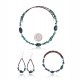 Natural Turquoise Certified Authentic Navajo Native American Adjustable Bracelet Choker Necklace and Dangle Earrings Set 25498-12732-14-13009 Sets NB181207223251 25498-12732-14-13009 (by LomaSiiva) Natural Turquoise Certified Authentic Navajo Native American Adjustable Bracelet Choker Necklace and Dangle Earrings Set 25498-12732-14-13009 Sets NB181207223251 25498-12732-14-13009 (by LomaSiiva)