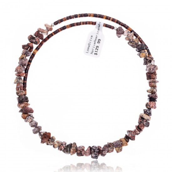 Jasper Certified Authentic Navajo Native American Adjustable Choker Wrap Necklace 25564 All Products NB180926223233 25564 (by LomaSiiva) Jasper Certified Authentic Navajo Native American Adjustable Choker Wrap Necklace 25564 All Products NB180926223233 25564 (by LomaSiiva)