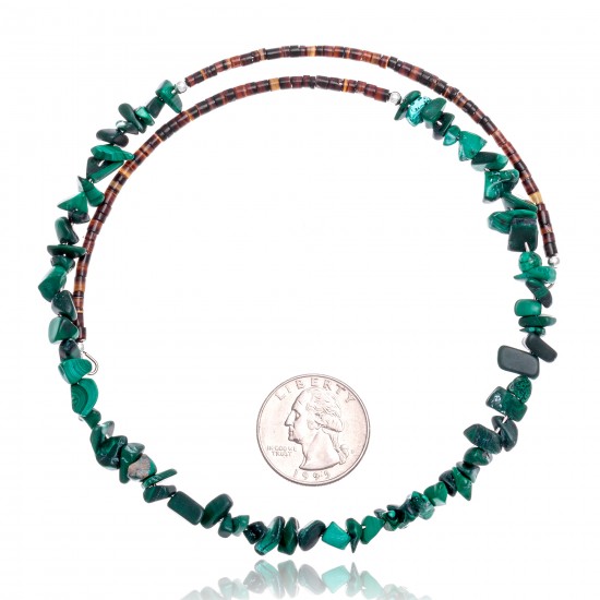 Malachite Certified Authentic Navajo Native American Adjustable Choker Wrap Necklace 25565 All Products NB180926223240 25565 (by LomaSiiva) Malachite Certified Authentic Navajo Native American Adjustable Choker Wrap Necklace 25565 All Products NB180926223240 25565 (by LomaSiiva)