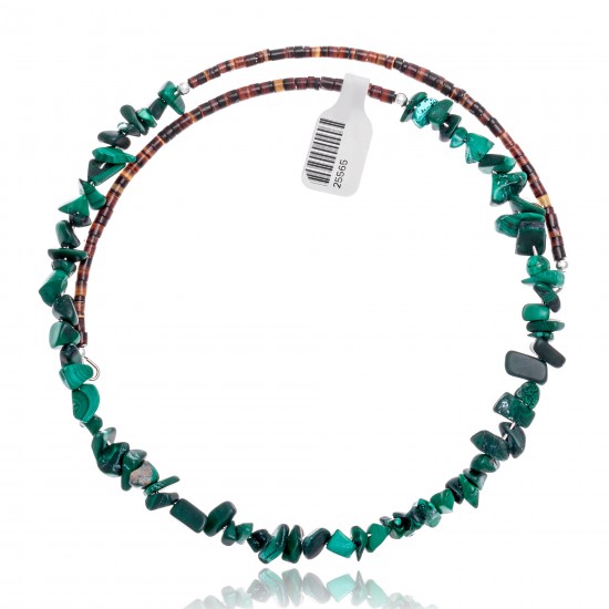 Malachite Certified Authentic Navajo Native American Adjustable Choker Wrap Necklace 25565 All Products NB180926223240 25565 (by LomaSiiva) Malachite Certified Authentic Navajo Native American Adjustable Choker Wrap Necklace 25565 All Products NB180926223240 25565 (by LomaSiiva)